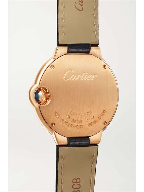 orologio cartier electroplated 18 kg oro cinturino pelle|cartier oro da donna.